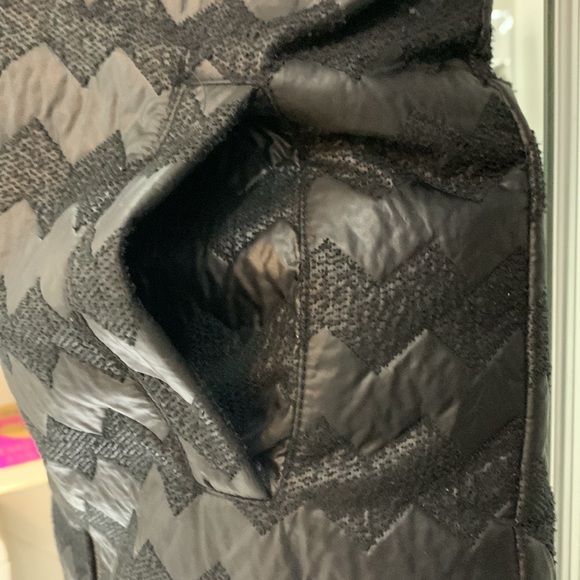 💲2️⃣5️⃣🎉HP🎉Anthropologie Numph Chevron Pattern Maxi Lengh Bomber Jacket - Picture 6 of 13